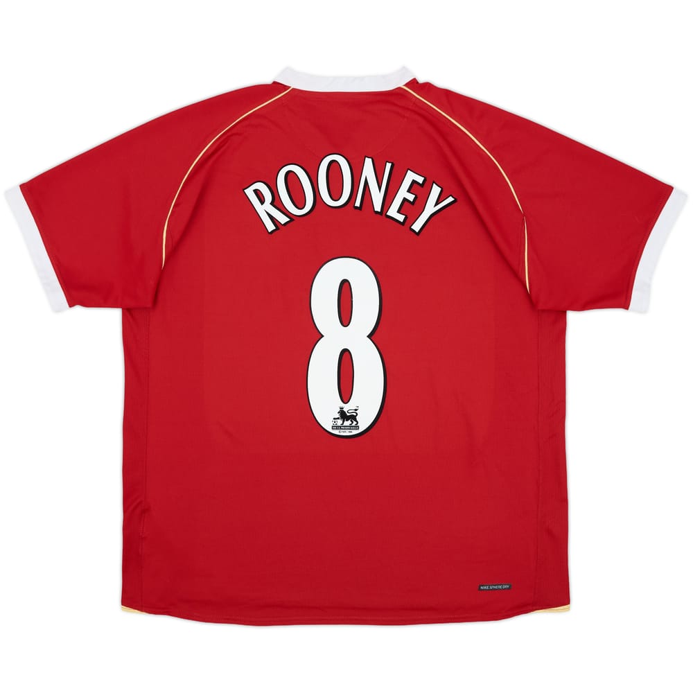2006-07 Manchester United Home Shirt Rooney #8 - 6/10 - (XL)