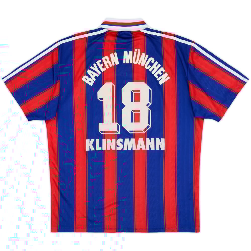 1995-97 Bayern Munich Home Shirt Klinsmann #18 - 8/10 - (M)
