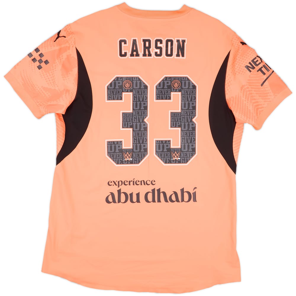 2024-25 Manchester City Match Issue GK Shirt Carson #33