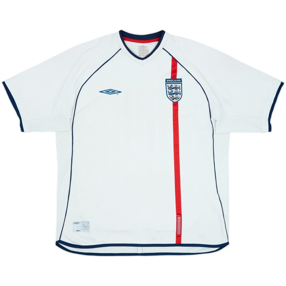 2001-03 England Home Shirt - 5/10 - (XL)
