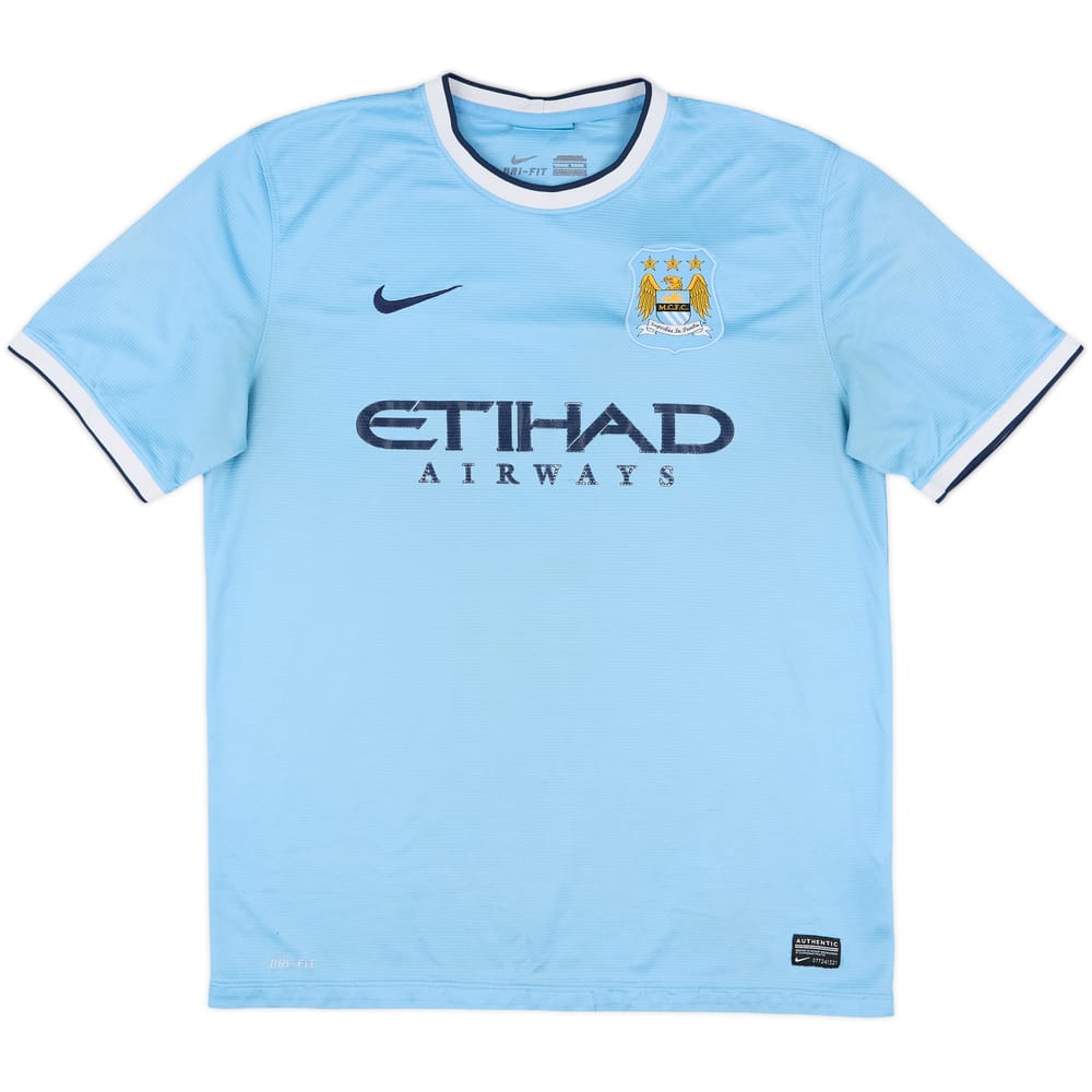 2013-14 Manchester City Home Shirt - 4/10 - (L)
