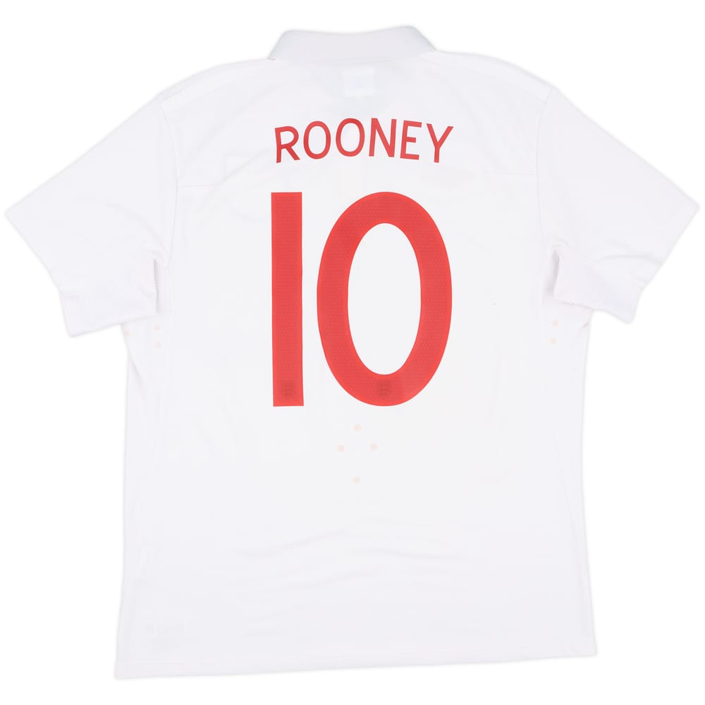 2009-10 England Home Shirt Rooney #10 - 7/10 - (L)