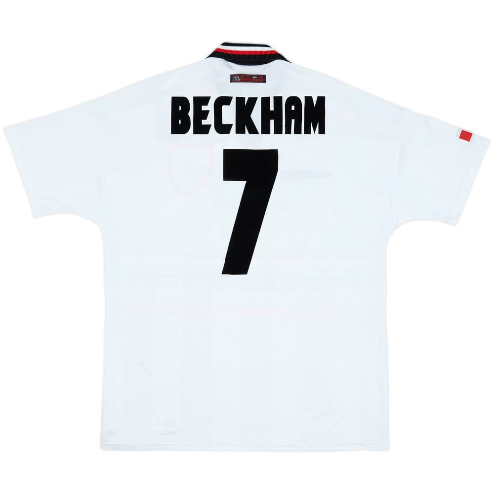 1997-99 Manchester United Away Shirt Beckham #7 - 7/10 - (XL)