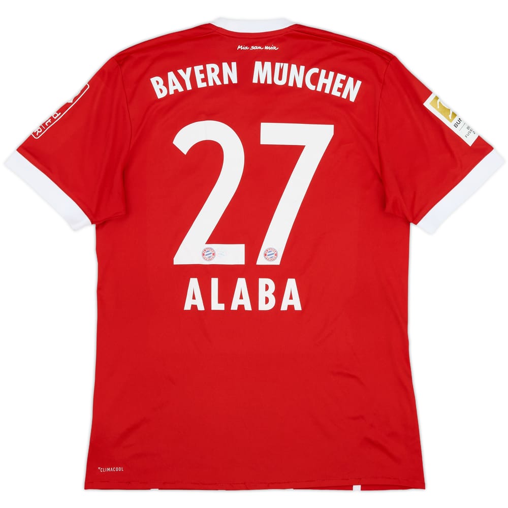 2017-18 Bayern Munich Home Shirt Alaba #27 - 6/10 - (M)