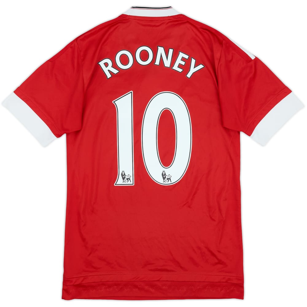 2015-16 Manchester United Home Shirt Rooney #10 - 6/10 - (XS)