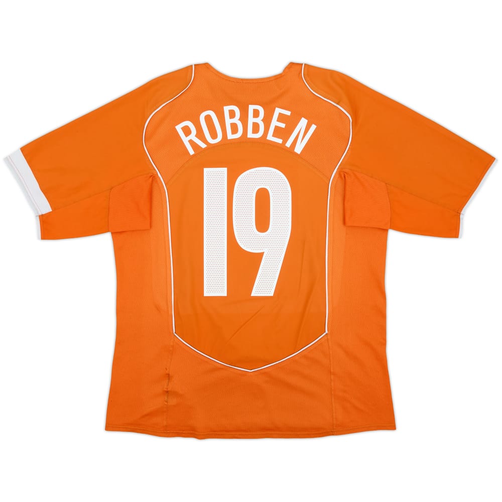 2004-06 Netherlands Home Shirt Robben #19 - 7/10 - (L)