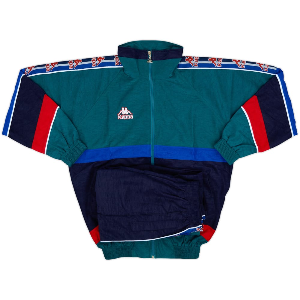 1995-96 Barcelona Kappa Tracksuit - 9/10 - (XL.Boys)