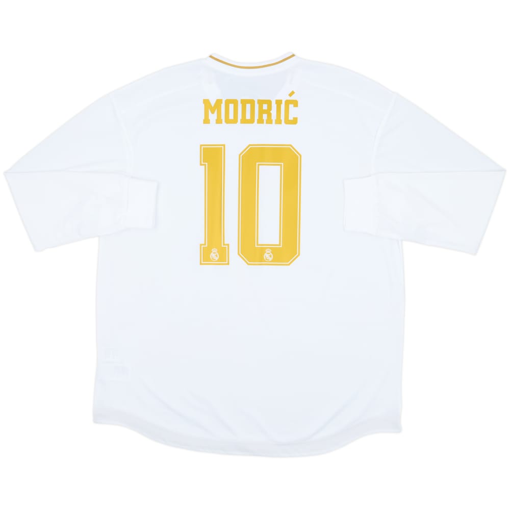 2019-20 Real Madrid Authentic Home L/S Shirt Modric #10 (XXL)