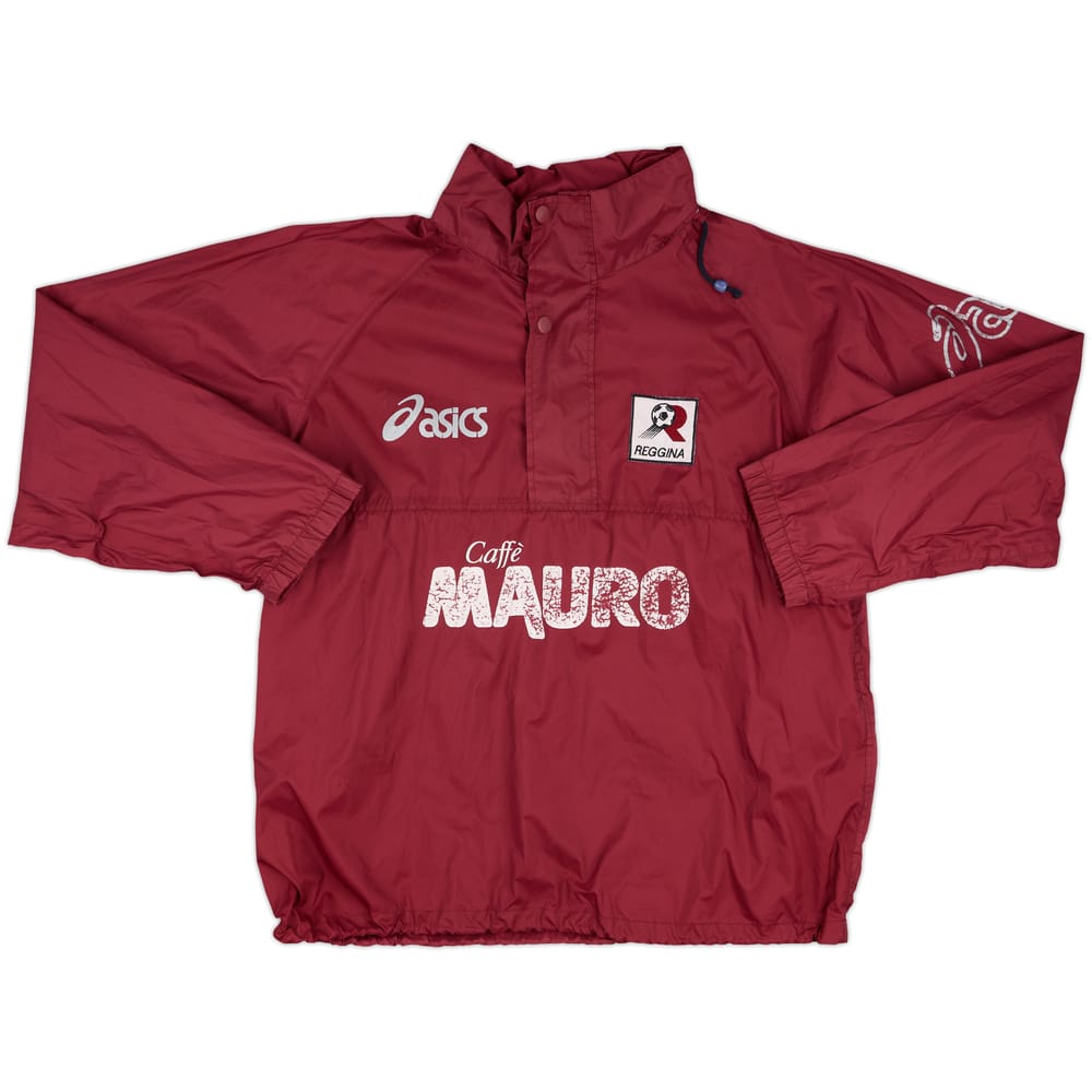 2002-03 Reggina Asics Hooded 1/4 Zip Rain Jacket - 5/10 - (L)