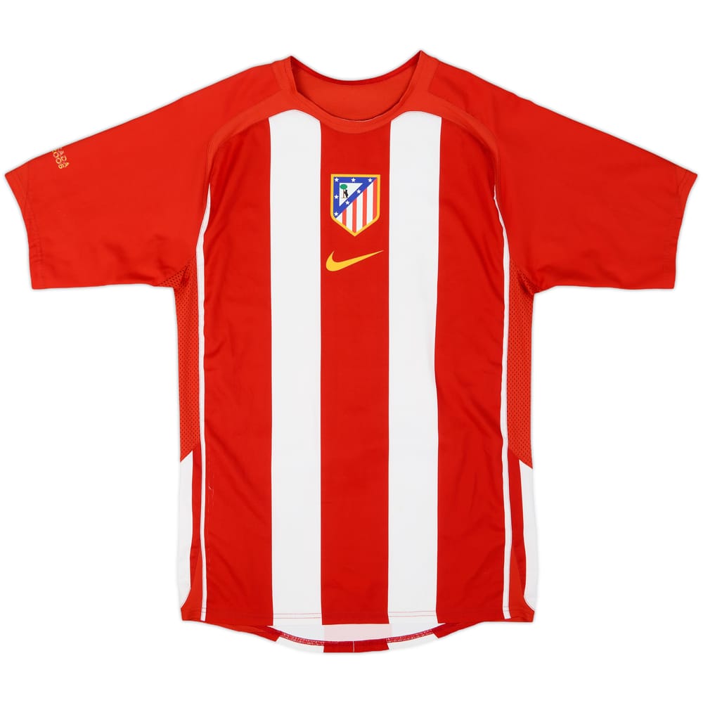 2005-06 Atletico Madrid Player Issue Home Shirt - 7/10 - (S)