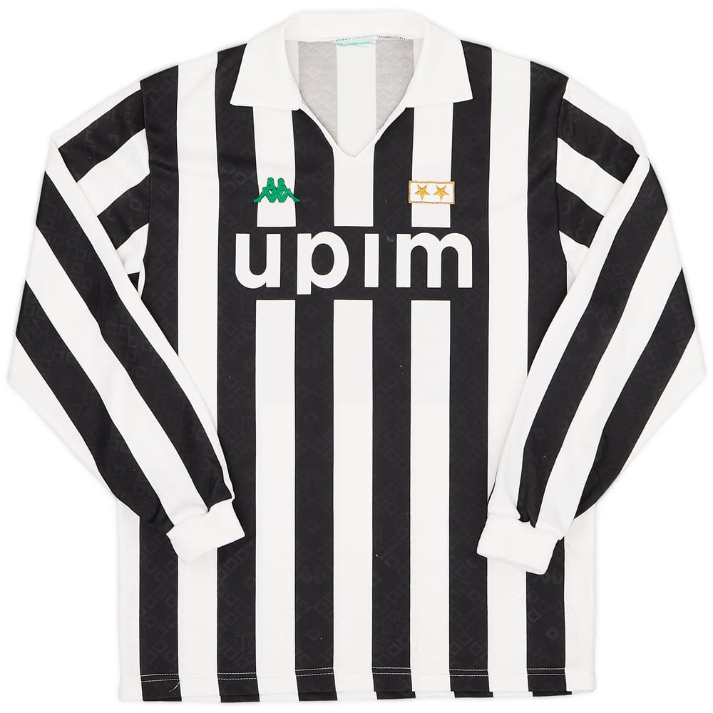 1991-92 Juventus Home L/S Shirt - 6/10 - (L)