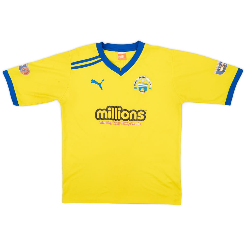 2010-11 Greenock Morton Match Issue Away Shirt #10