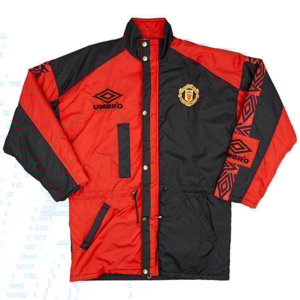 1995-97 Manchester United Umbro Bench Coat - 9/10 - (S)