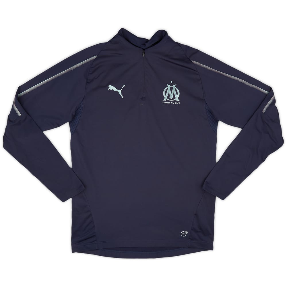 2018-19 Olympique Marseille Puma 1/4 Zip Training Top - 7/10 - (S)