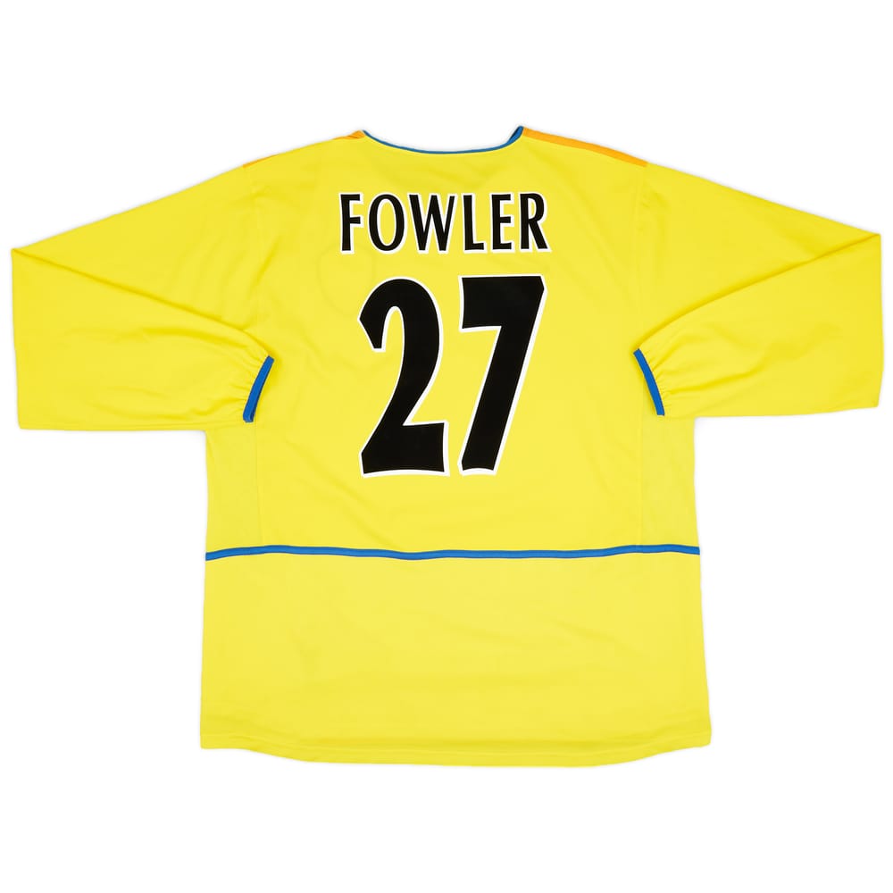 2002-03 Leeds United Away L/S Shirt Fowler #27 - 9/10 - (XL)