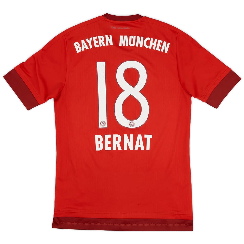 2015-16 Bayern Munich Home Shirt Bernat #18 - 7/10 - (S)