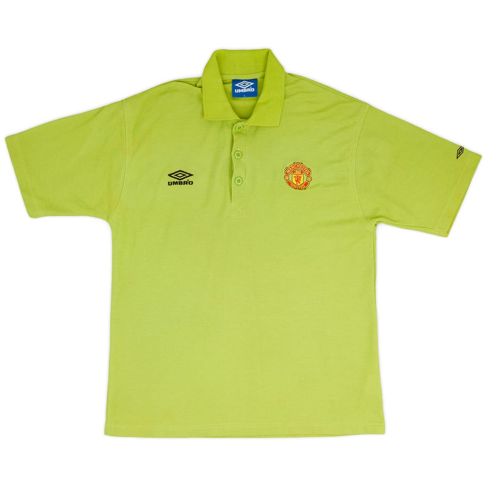1998-99 Manchester United Umbro Polo Shirt - 9/10 - (L)
