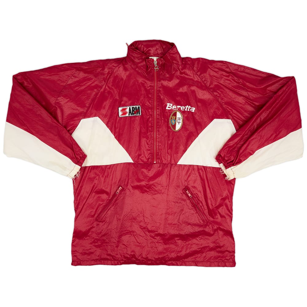1991-92 Torino ABM 1/2 Zip Hooded Rain Jacket - 5/10 - (XL)