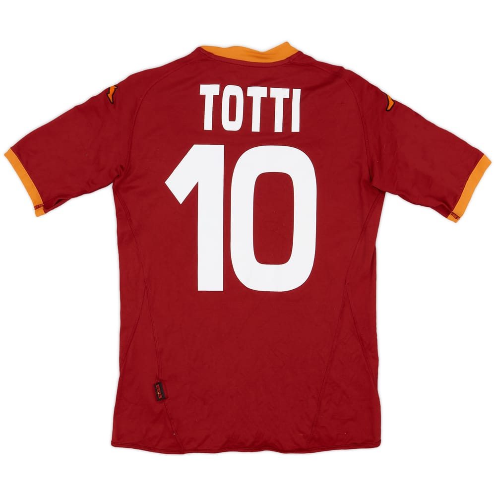2007-08 Roma Home Shirt Totti #10 - 6/10 - (M)