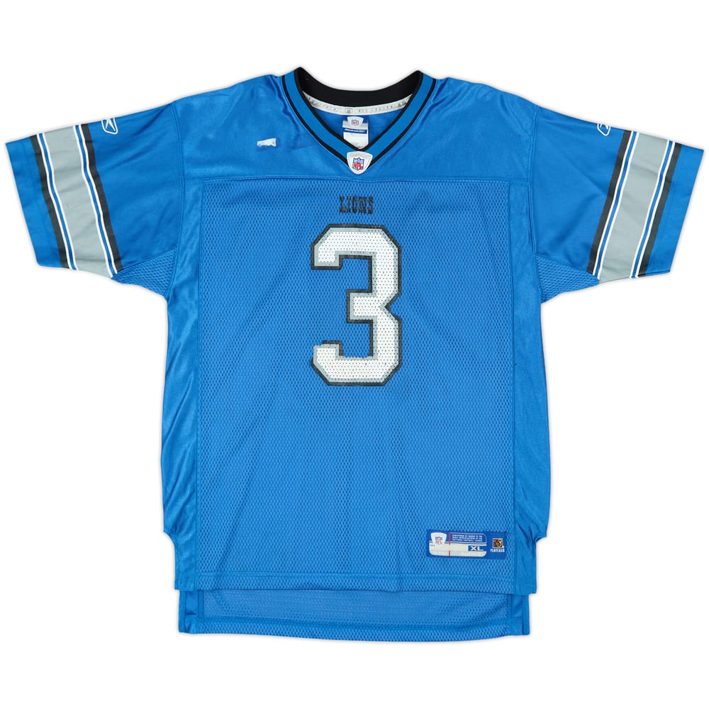 2005 Detroit Lions Harrington #3 Reebok On Field Home Jersey - 5/10 - (XL.Boys)