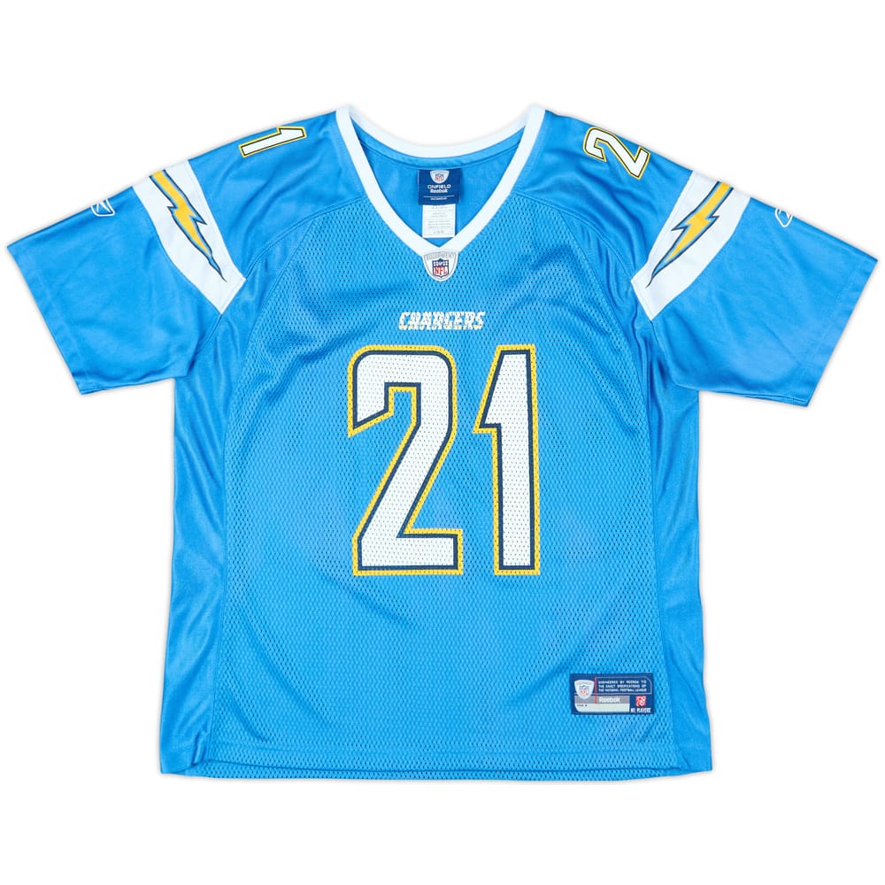 2008-09 San Diego Chargers Tomlinson #21 Reebok On Field Alternate Jersey Womens - 9/10 - (L)