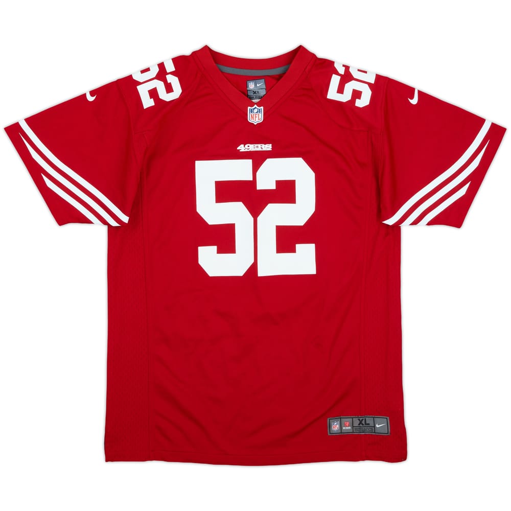 2012-14 San Francisco 49ers Willis #52 Nike Game Home Jersey - 6/10 - (XL.Boys)