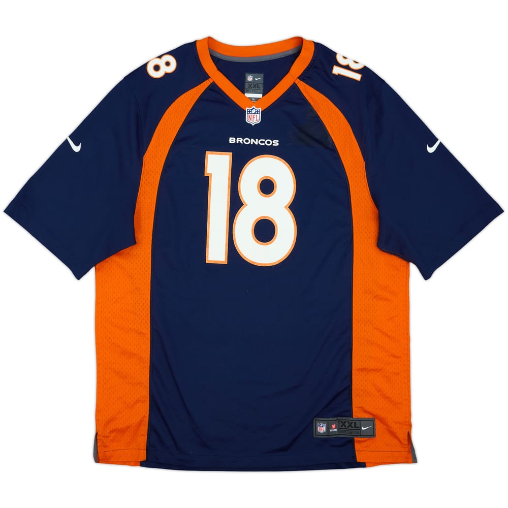 2013-15 Denver Broncos Manning #18 Nike Game Alternate Jersey - 4/10 - (XXL)