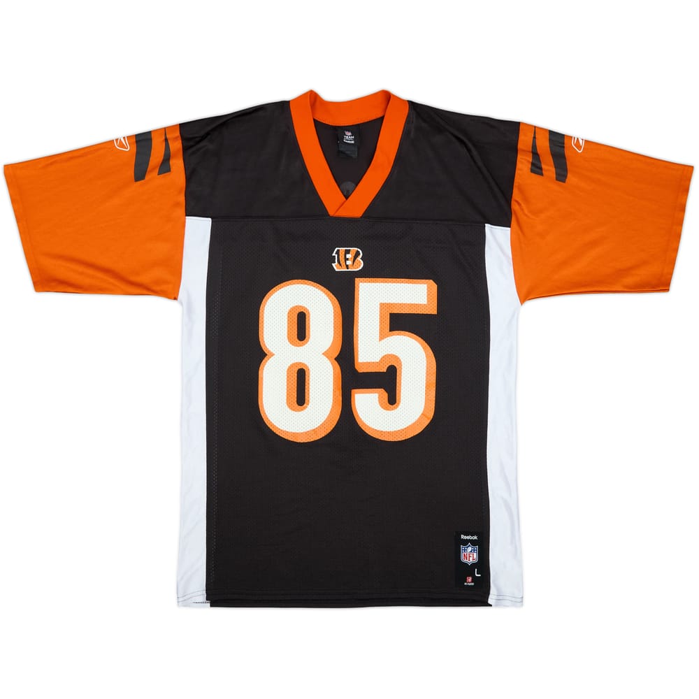 2008-10 Cincinnati Bengals Ochocinco #85 Reebok Replica Home Jersey - 9/10 - (L)