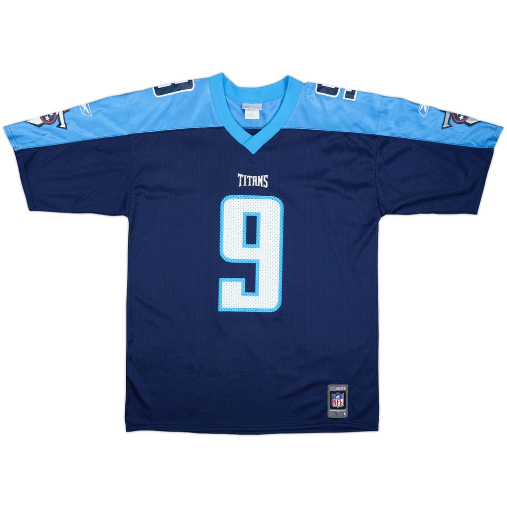 2001 Tennessee Titans McNair #9 Reebok Home Jersey - 9/10 - (L)