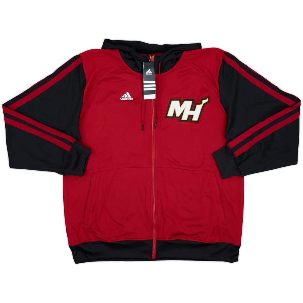 2013-14 Miami Heat adidas Full-Zip Hooded Sweat Top (XL)