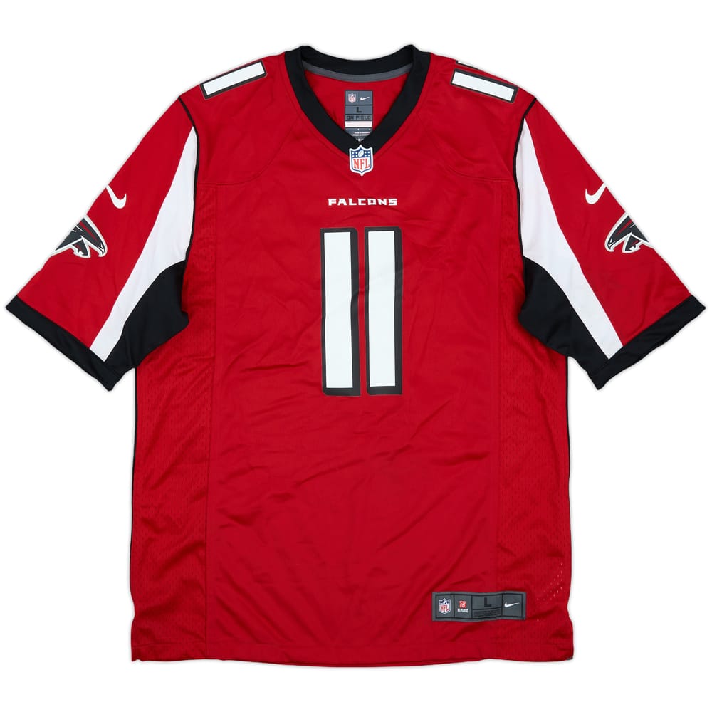 2012-16 Atlanta Falcons Jones #11 Nike Game Home Jersey - 6/10 - (L)