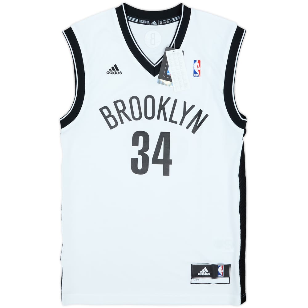 2013-14 Brooklyn Nets Pierce #34 adidas Home Jersey (XS)