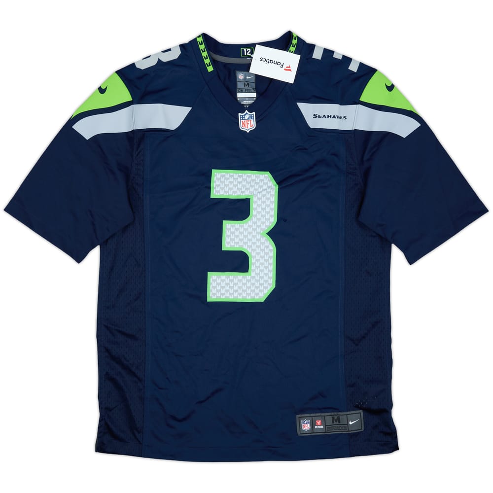 2012-21 Seattle Seahawks Wilson #3 Nike Game Home Jersey (M)