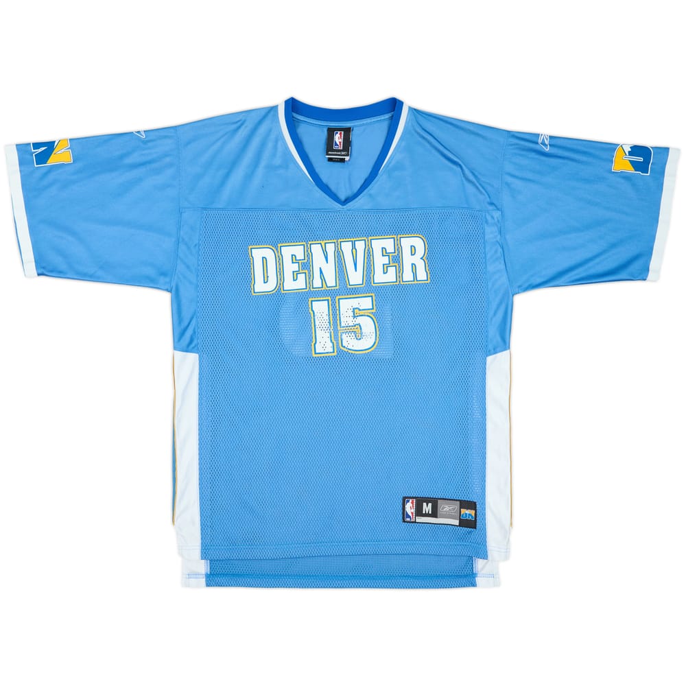 2005-06 Denver Nuggets Anthony #15 Reebok Football Jersey - 7/10 - (M)