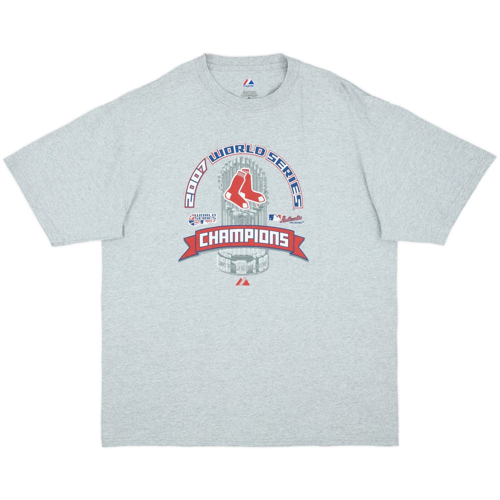 2007 Boston Red Sox World Series Champions Majestic Tee - 9/10 - (XL)
