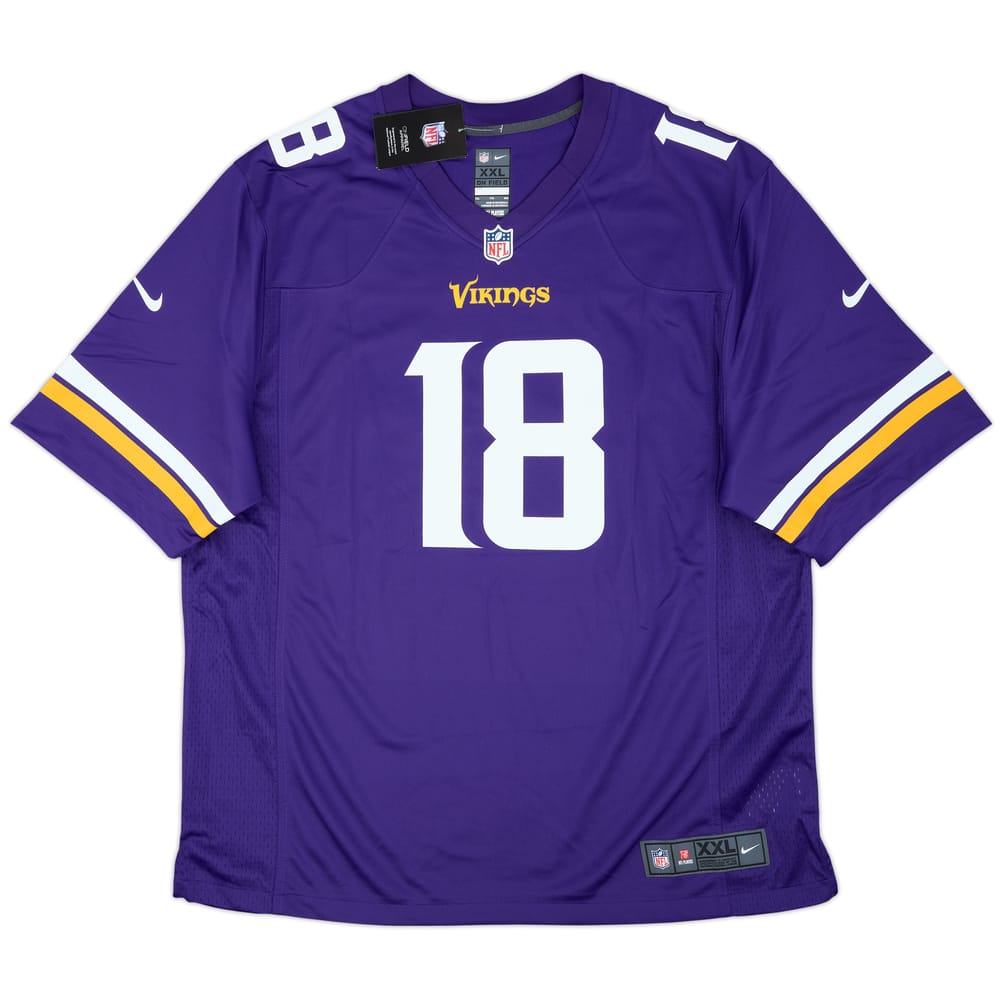 2020-25 Minnesota Vikings Jefferson #18 Nike Game Home Jersey (XXL)