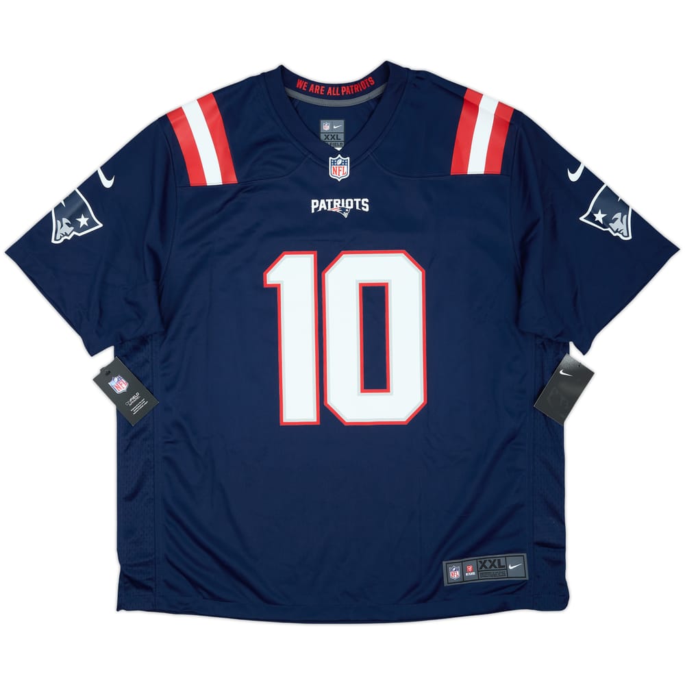 2021-23 New England Patriots Jones #10 Nike Game Home Jersey (XXL)
