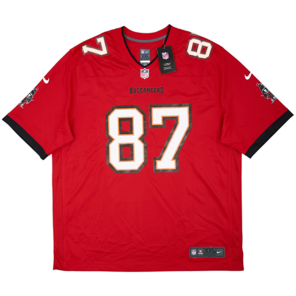 2020-21 Tampa Bay Buccaneers Gronkowski #87 Nike Game Home Jersey (XXL)