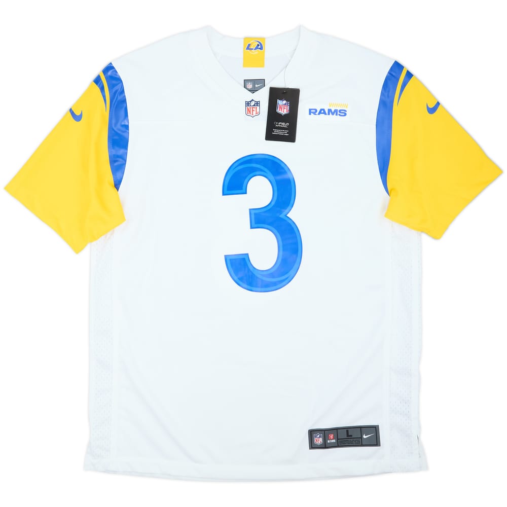 2021 LA Rams Beckham Jr #3 Nike Game Away Jersey (L)