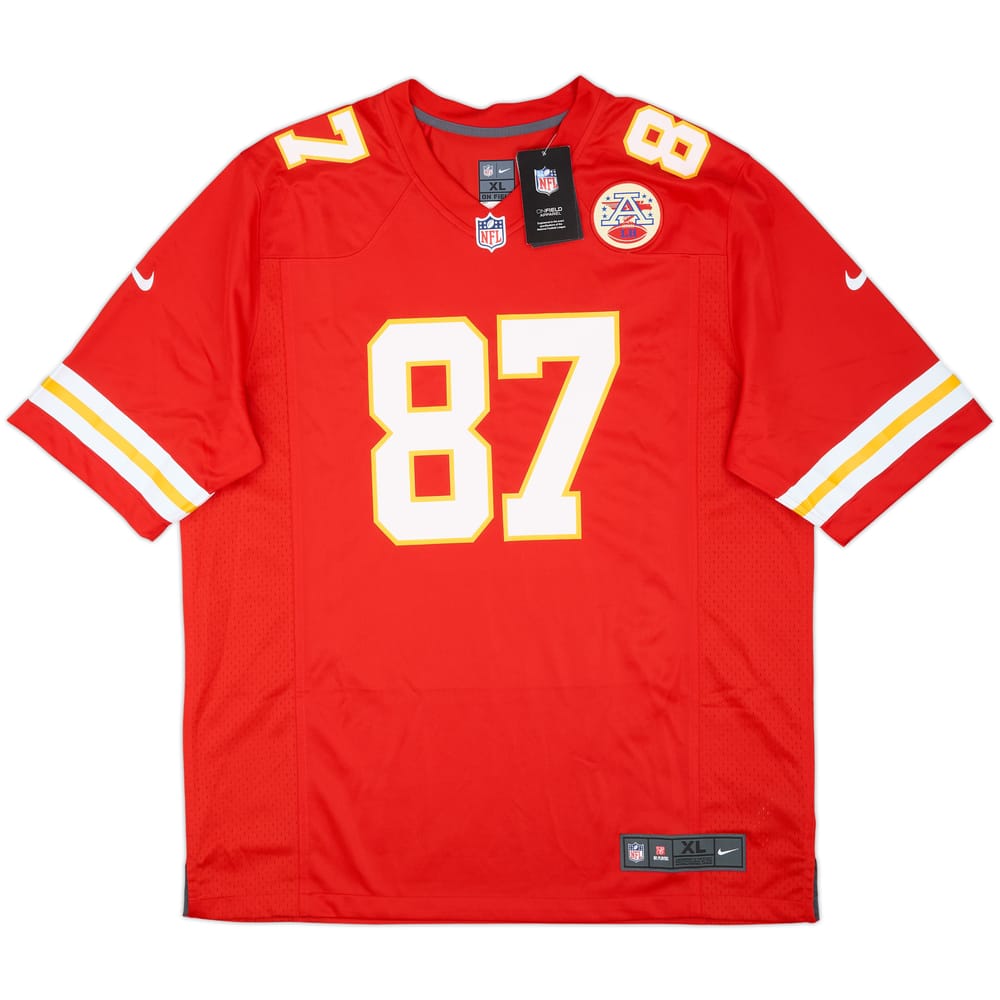 2013-25 Kansas City Chiefs Kelce #87 Nike Game Home Jersey (XL)