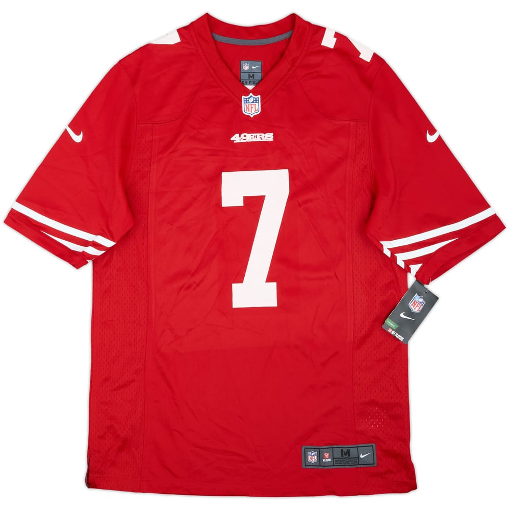 2012-16 San Francisco 49ers Kaepernick #7 Nike Game Home Jersey (M)