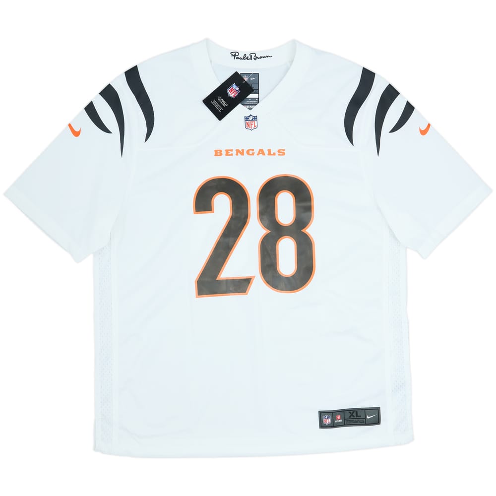 2021-23 Cincinnati Bengals Mixon #28 Nike Game Away Jersey (XL)