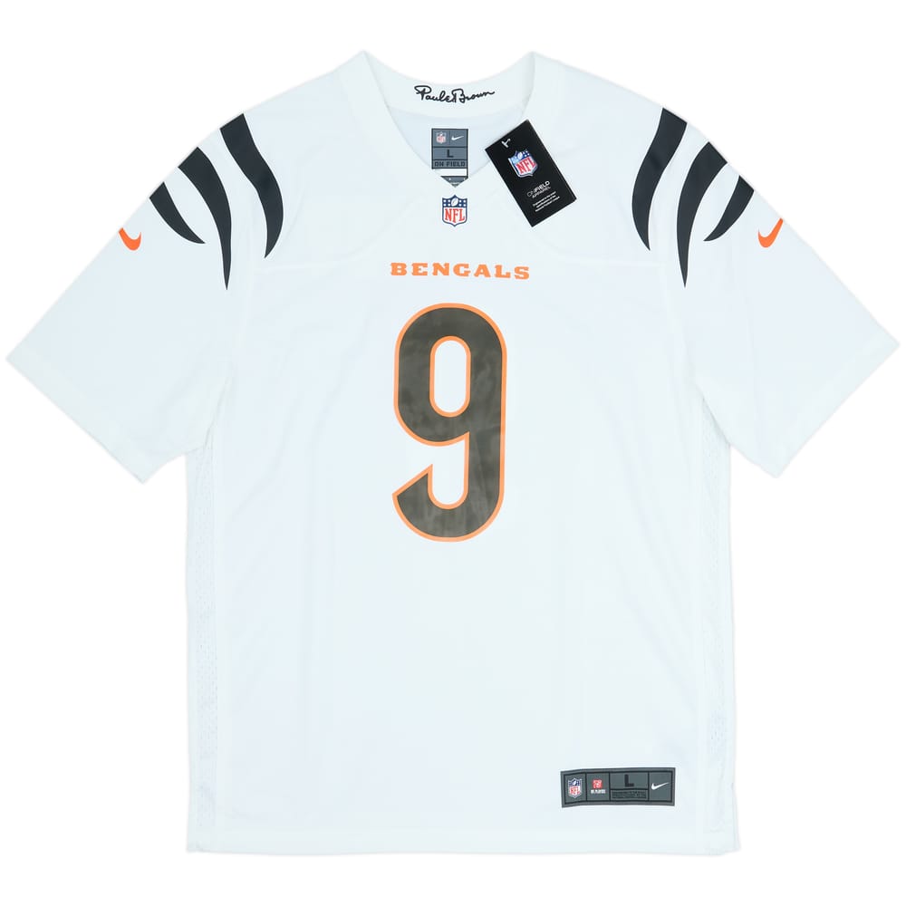 2021-25 Cincinnati Bengals Burrow #9 Nike Game Away Jersey (L)