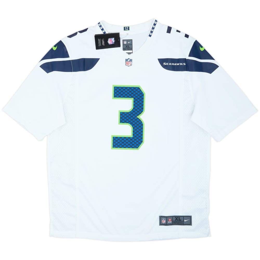 2012-21 Seattle Seahawks Wilson #3 Nike Game Away Jersey (XL)