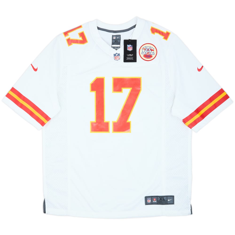 2019-22 Kansas City Chiefs Hardman #17 Nike Game Away Jersey (XL)