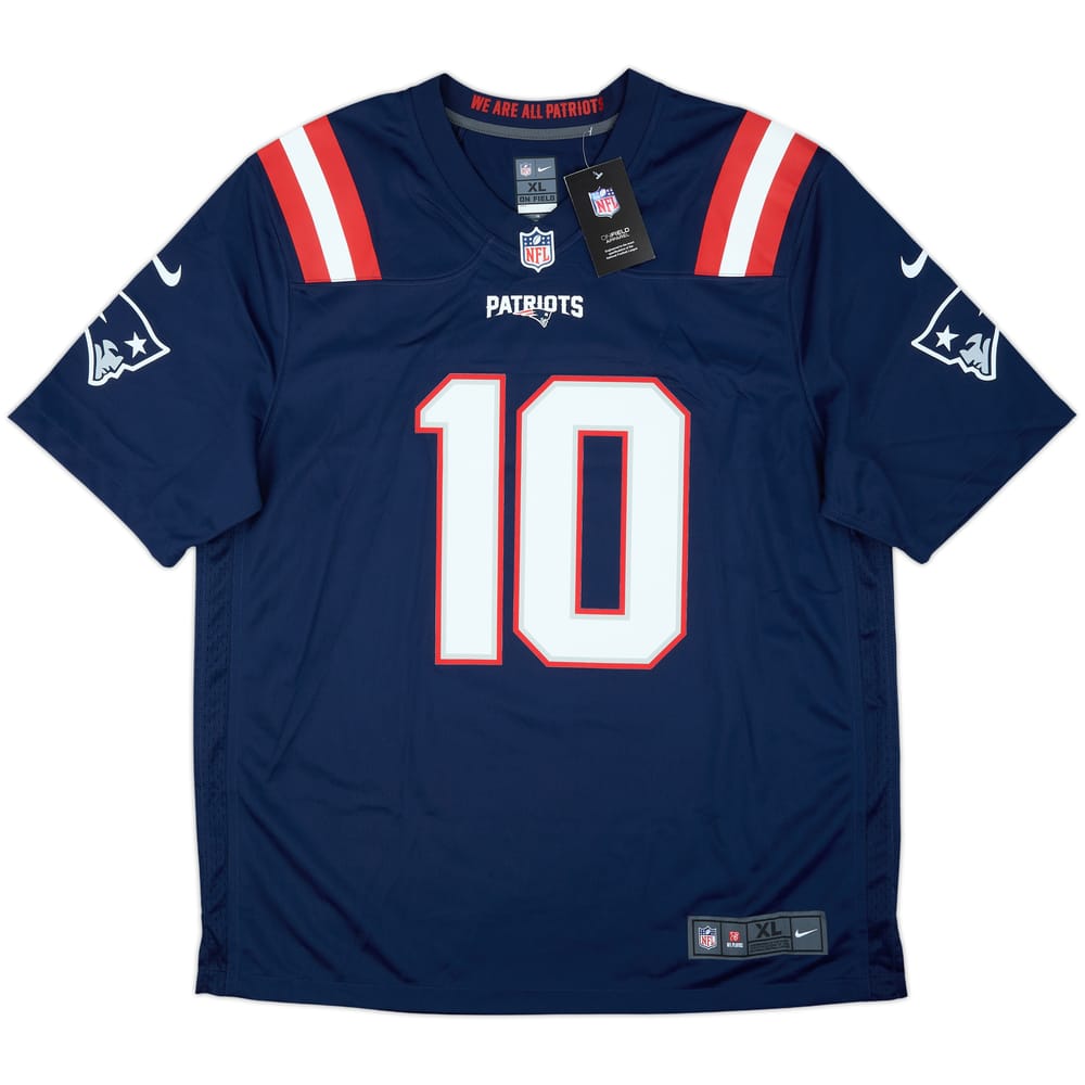 2021-23 New England Patriots Jones #10 Nike Game Home Jersey (XL)