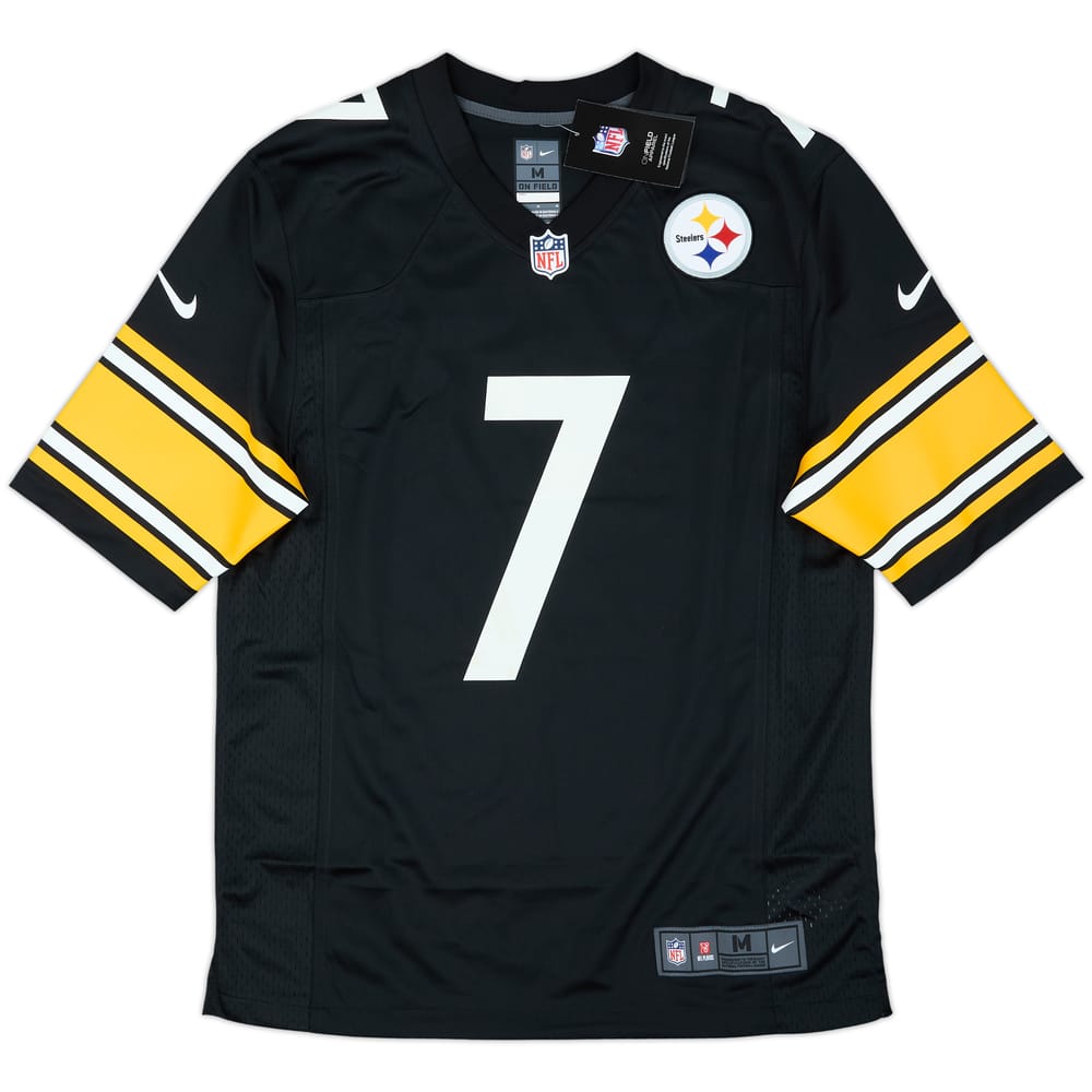 2020-21 Pittsburgh Steelers Roethlisberger #7 Nike Game Home Jersey (M)