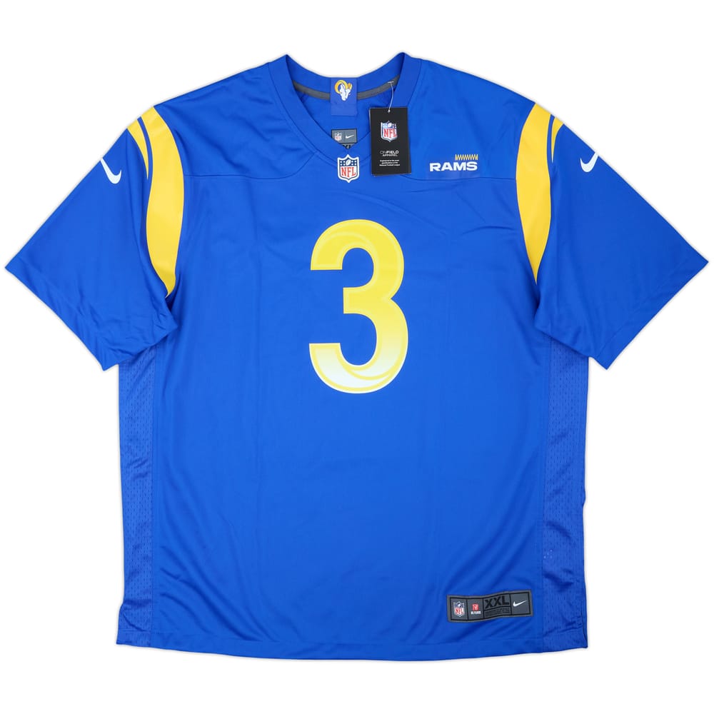2021 LA Rams Beckham Jr #3 Nike Game Home Jersey (XXL)