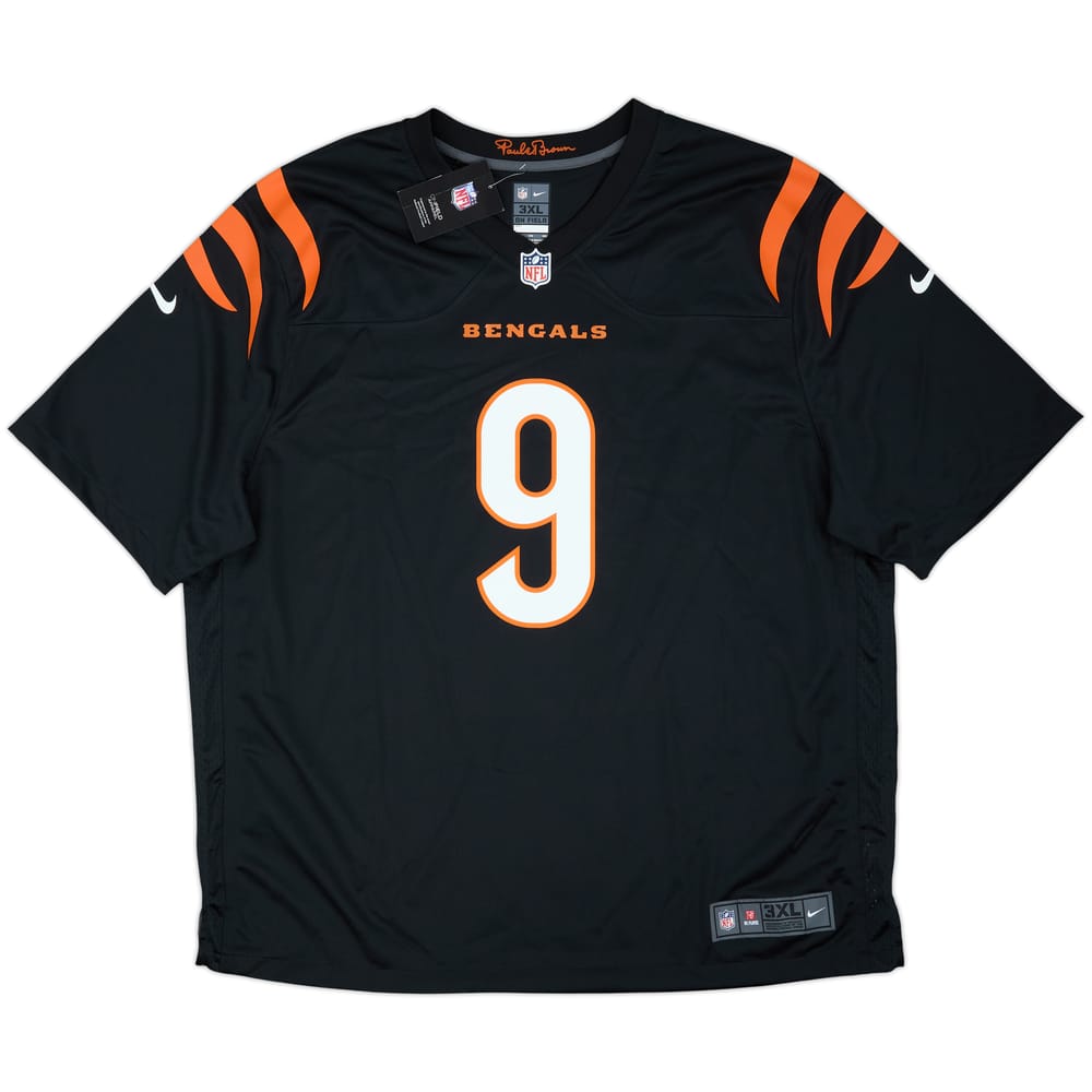 2021-25 Cincinnati Bengals Burrow #9 Nike Game Home Jersey (3XL)