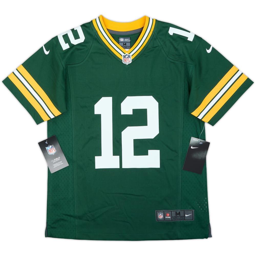2012-22 Green Bay Packers Rodgers #12 Nike Game Home Jersey (M.Boys)
